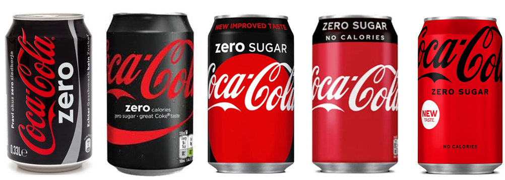 Cannettes coca cola zero