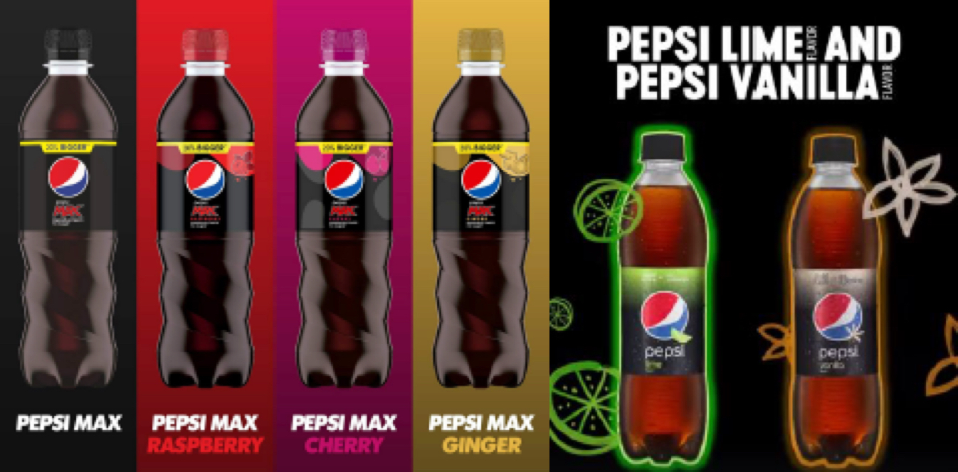 Pepsi Max gouts